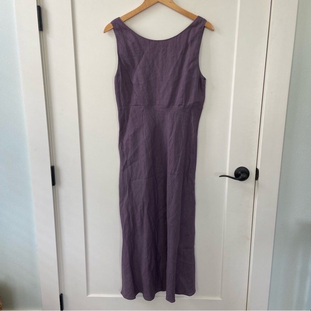 Long Tall Sally Purple Sleeveless Mid Calve Dress - Picture 7 of 8